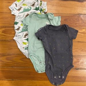 Hudson baby 0-3m dinosaur onesies